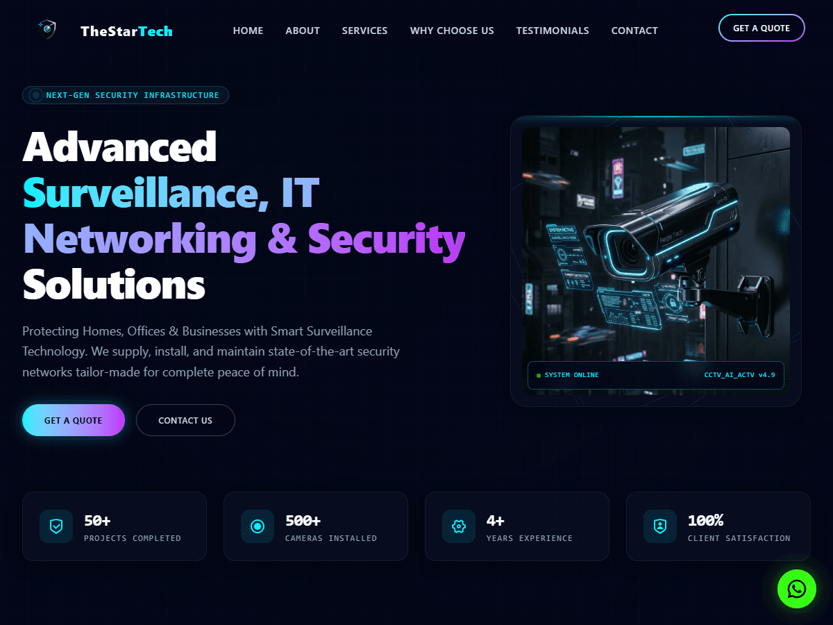 TheStarTech business website preview